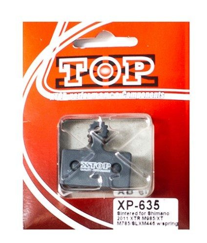 Органические дисковые тормозные колодки X-Top XP-635 для Shimano 2011 XTR 1 пара и пружинка.  #1