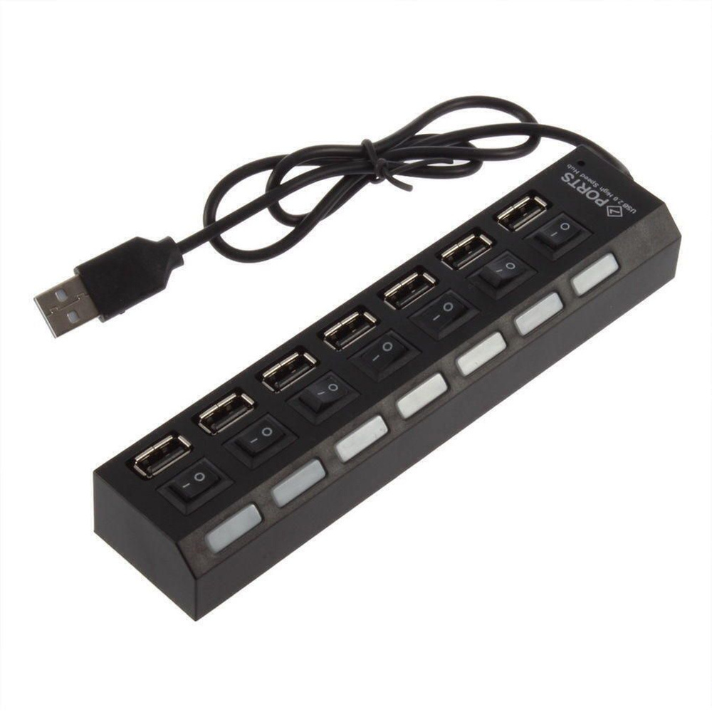 USB-HUB 7 портов USB 2.0 JK19 #1