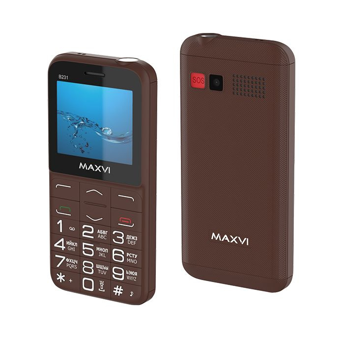 Мобильный телефон Maxvi B231 brown #1