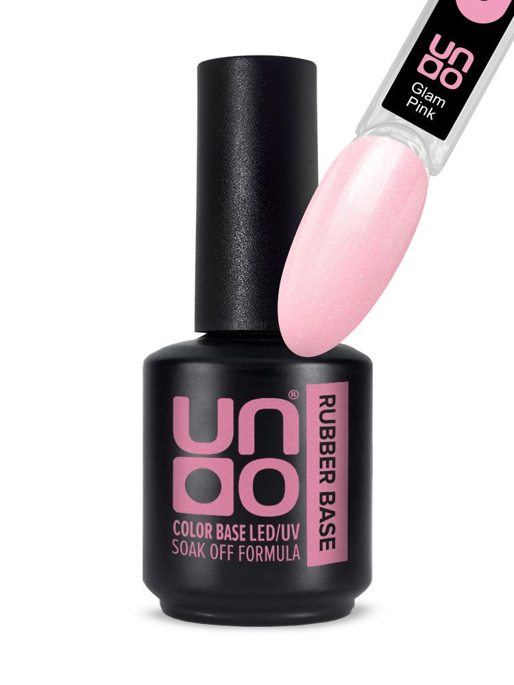 UNO, Камуфлирующая база UNO Rubber Color Base Gel, 12 г Glam Pink #1
