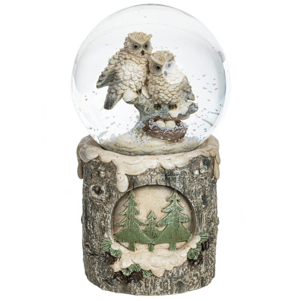 Фигурка декоративная в стеклянном шаре (подсветка, AG13x3), D8 см, 8х8х15 см KSM-781686  #1