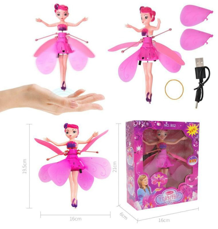 Кукла "Летающая фея Flying fairy", цвет розовый #1