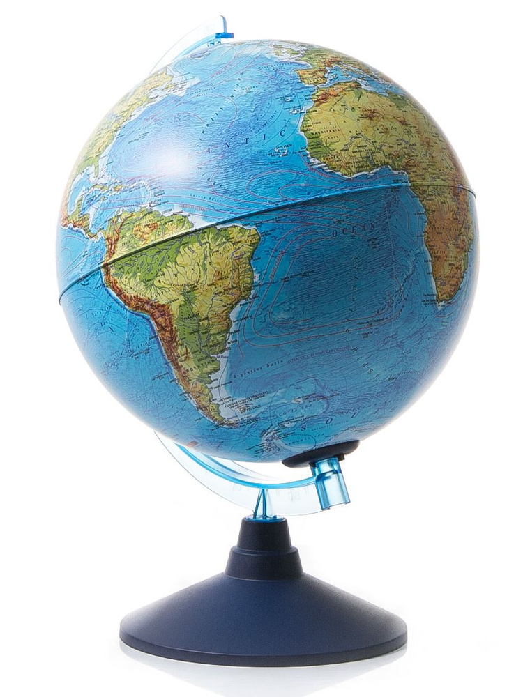 Глобус Земли Globen физико-политический с подсветкой от батареек, диаметр 21 см  #1