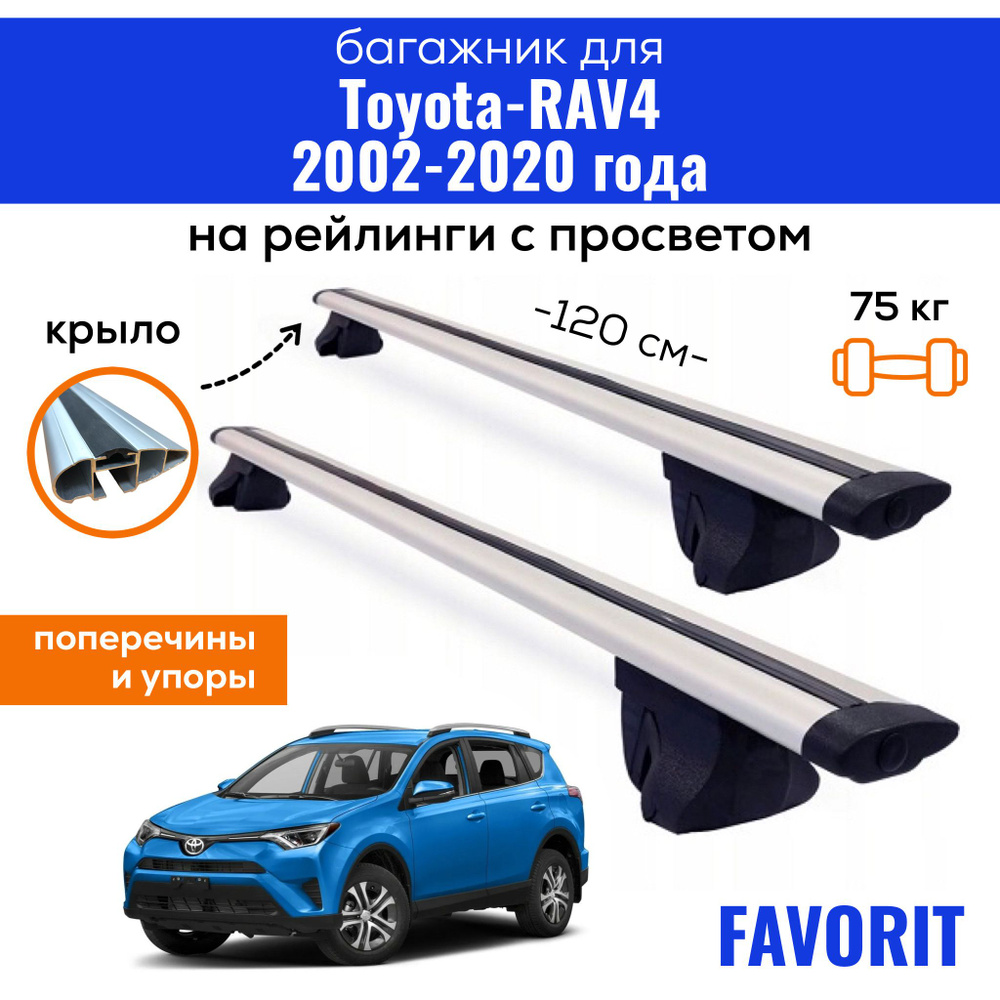 Комплект багажника Inter Favorit-RAV4-2020 - купить по доступным ценам в  интернет-магазине OZON (594884833)