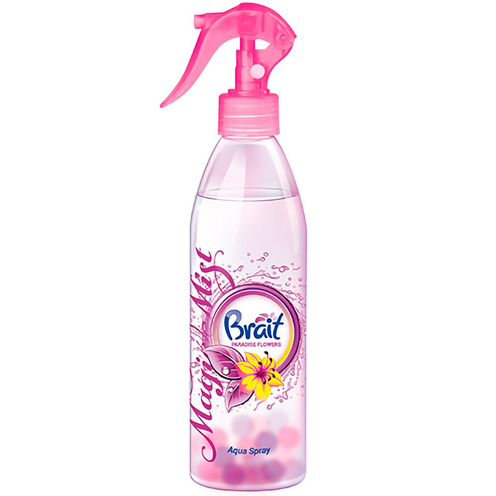 Brait Освежитель воздуха Magic Mist PARADISE FLOWERS, водный, триггер-спрей, аромат Цветочный (425 гр.) #1