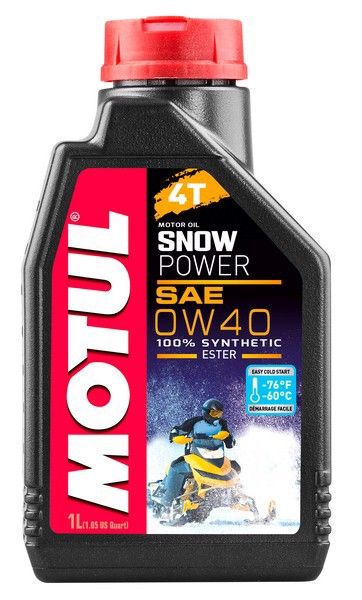 MOTUL SNOWPOWER 4T 0W-40 Масло моторное, Синтетическое, 1 л #1