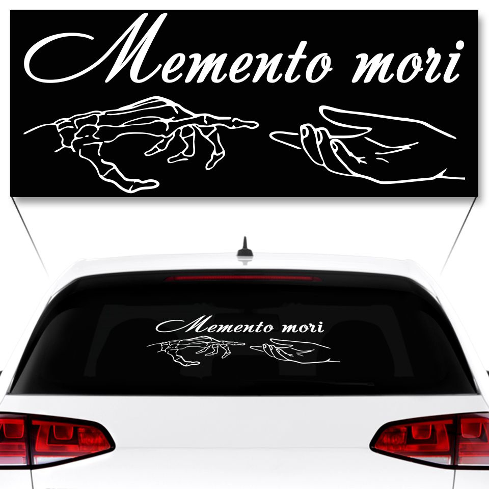 Наклейки на авто Memento Mori (Мементо Мори) 60х25 см. #1