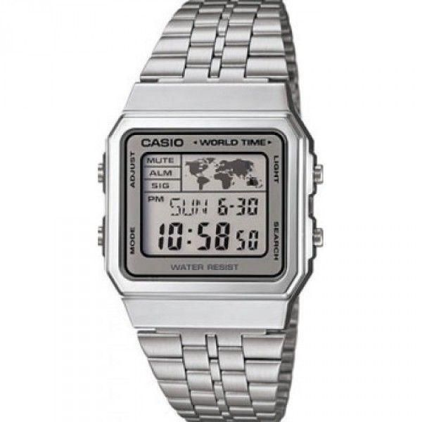 Электронные японские часы Casio Vintage A-500WEA-7E с секундомером, будильником, таймером с гарантией #1