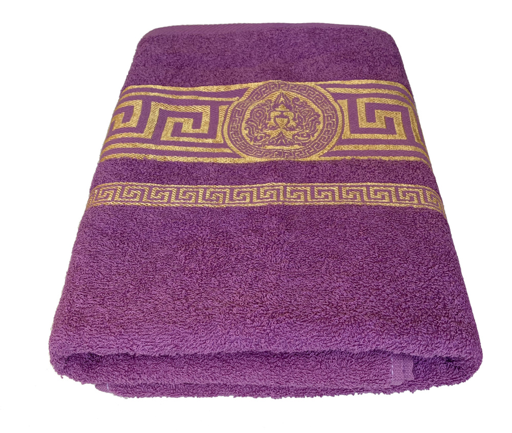 Полотенце для ванной Вышневолоцкий текстиль, Хлопок, 70x130 см, сиреневый  #1