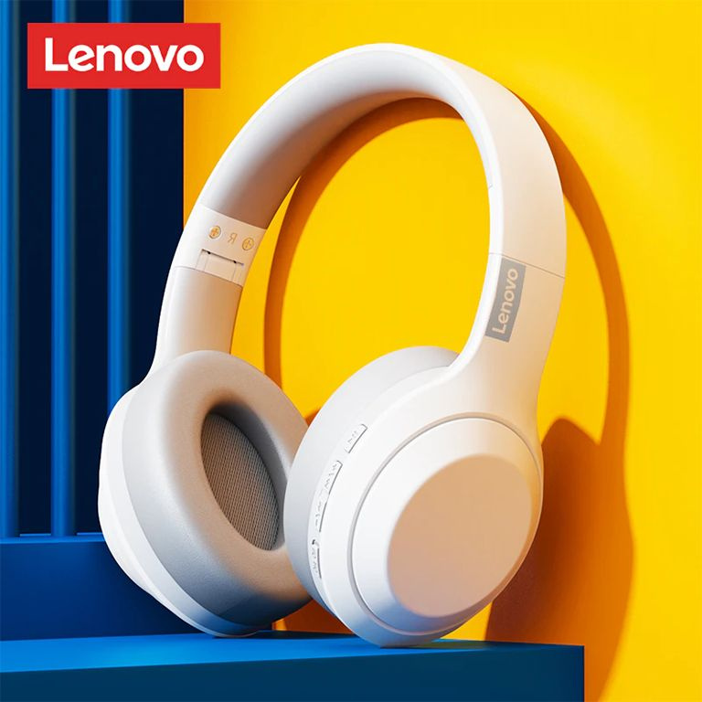 Беспроводные наушники Lenovo Thinkplus TH10 Белые / Hi-Fi наушники с мощным бассом  #1