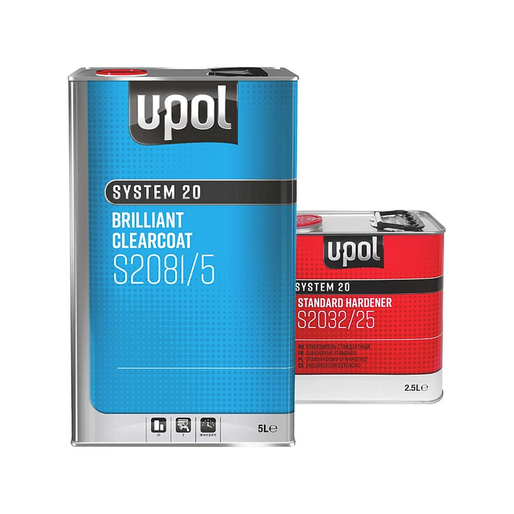 U-POL S2081/5 Brilliant HS ClearCoat 2:1 Акриловый лак 5 л. с отвердителем 2,5 л.  #1