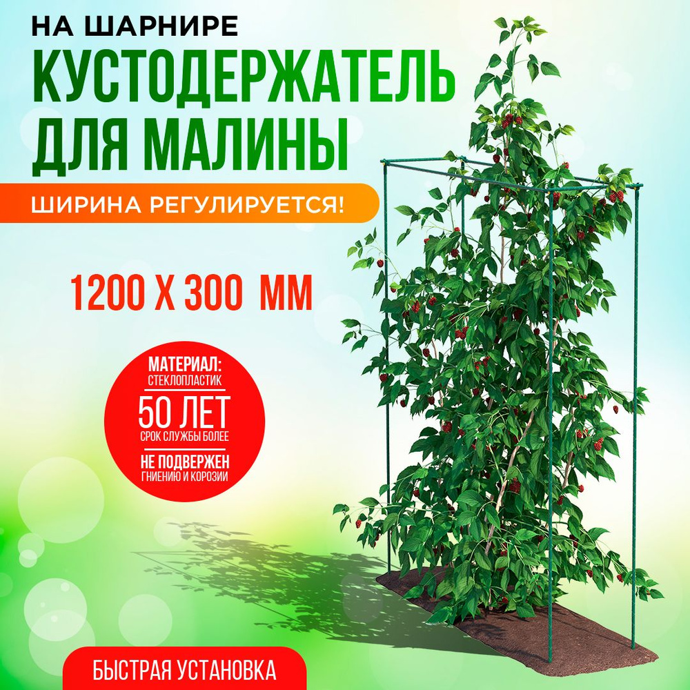 Кустодержатель для малины 120х30 см, высота 150 см. #1