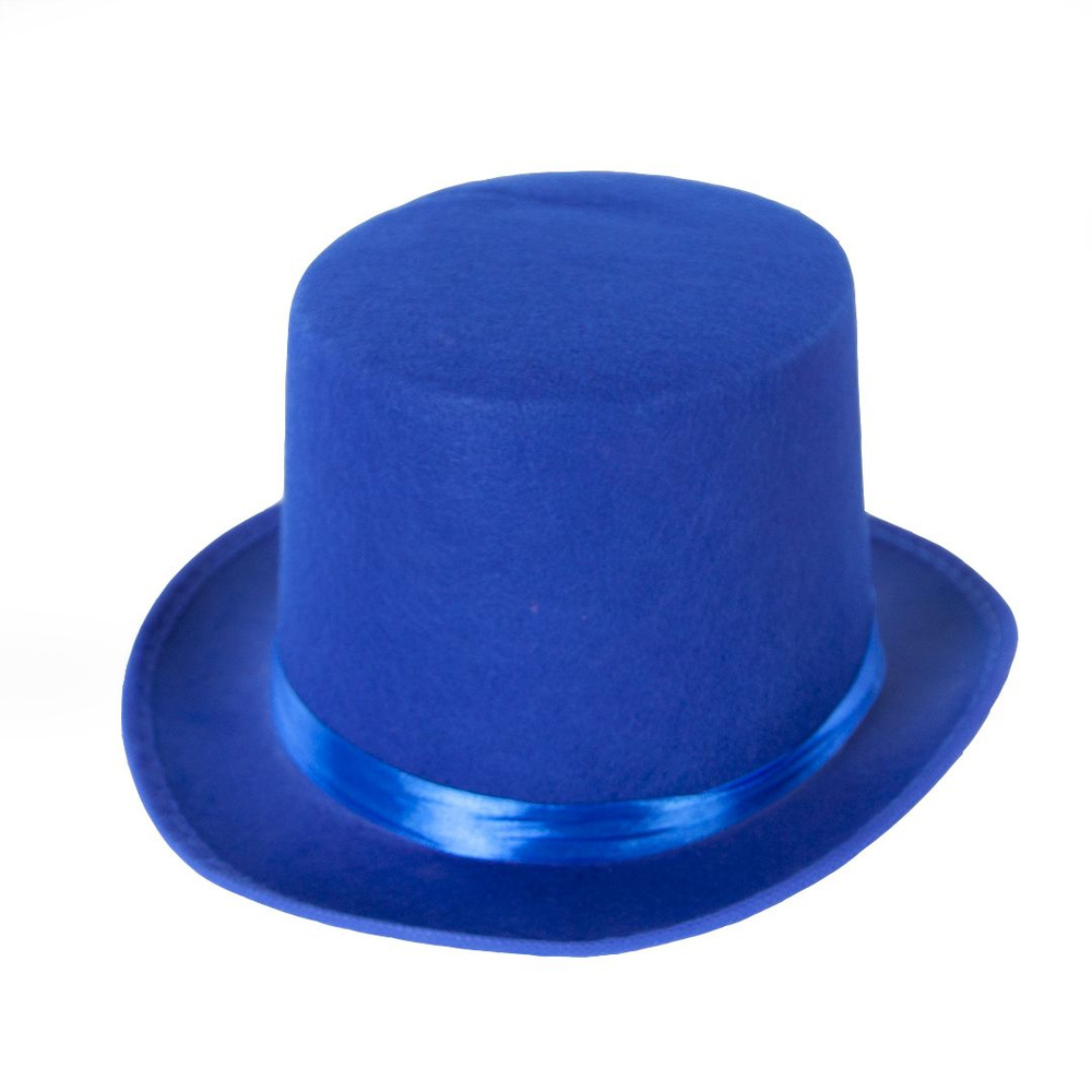 Карнавальная шляпа Цилиндр, размер 57, цвет синий #1