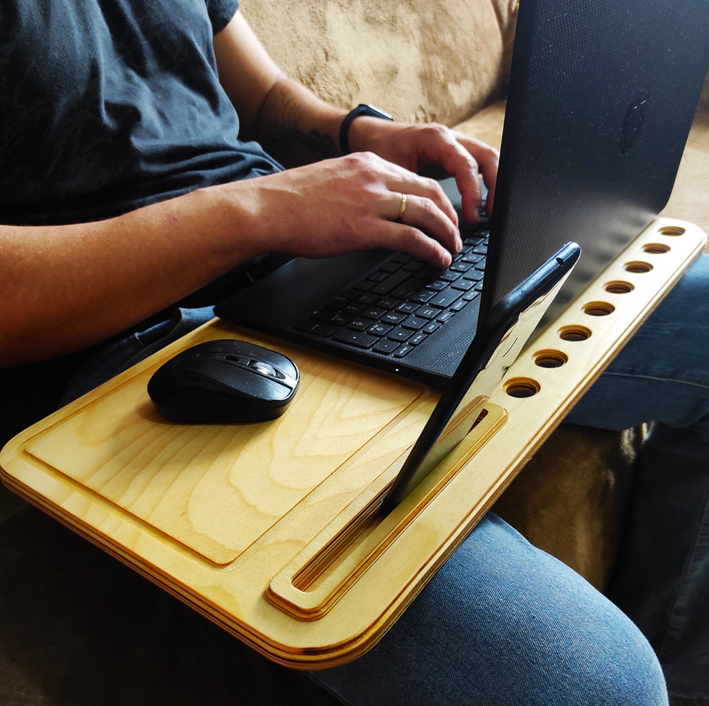 Столик/подставка для клавиатуры Столик для ноутбука, 30х55х1.5 см  #1