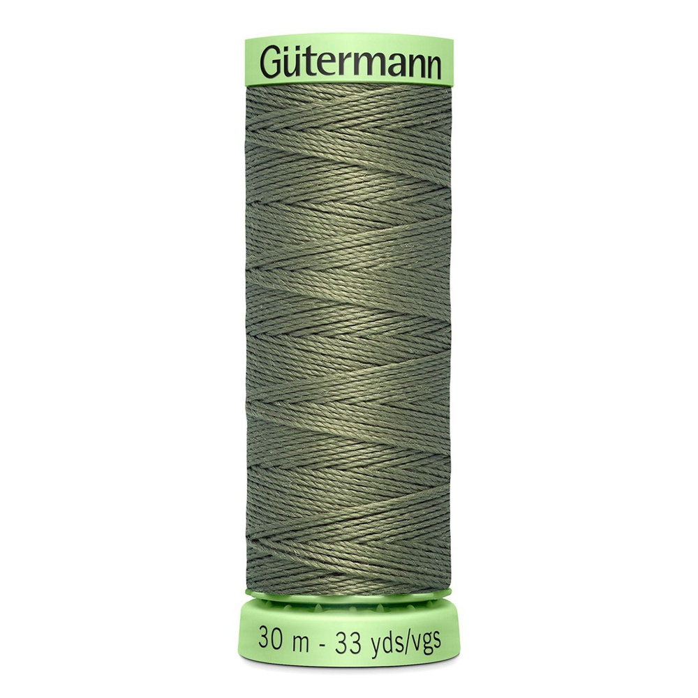 Нить Top Stitch 30 для отстрочки 30м 100% п/э Gutermann 824 (зеленый камуфляж)  #1