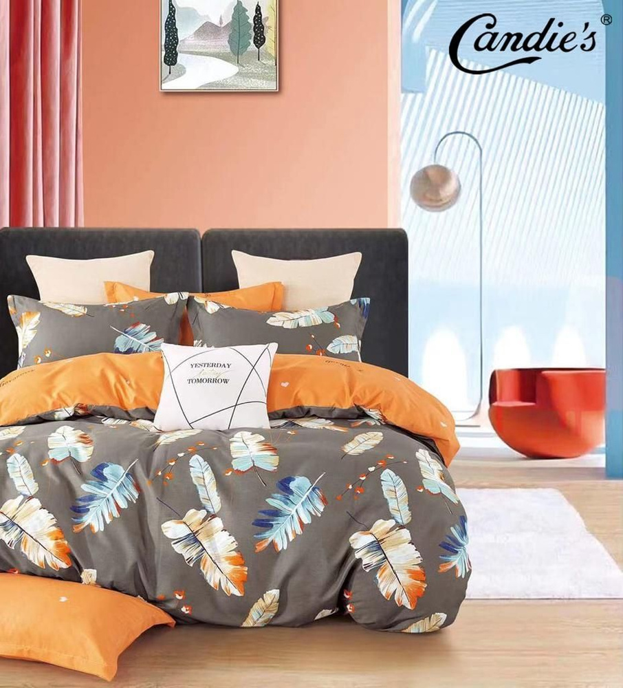 Home Textile Комплект постельного белья, Сатин, Семейный, наволочки 50x70, 70x70  #1