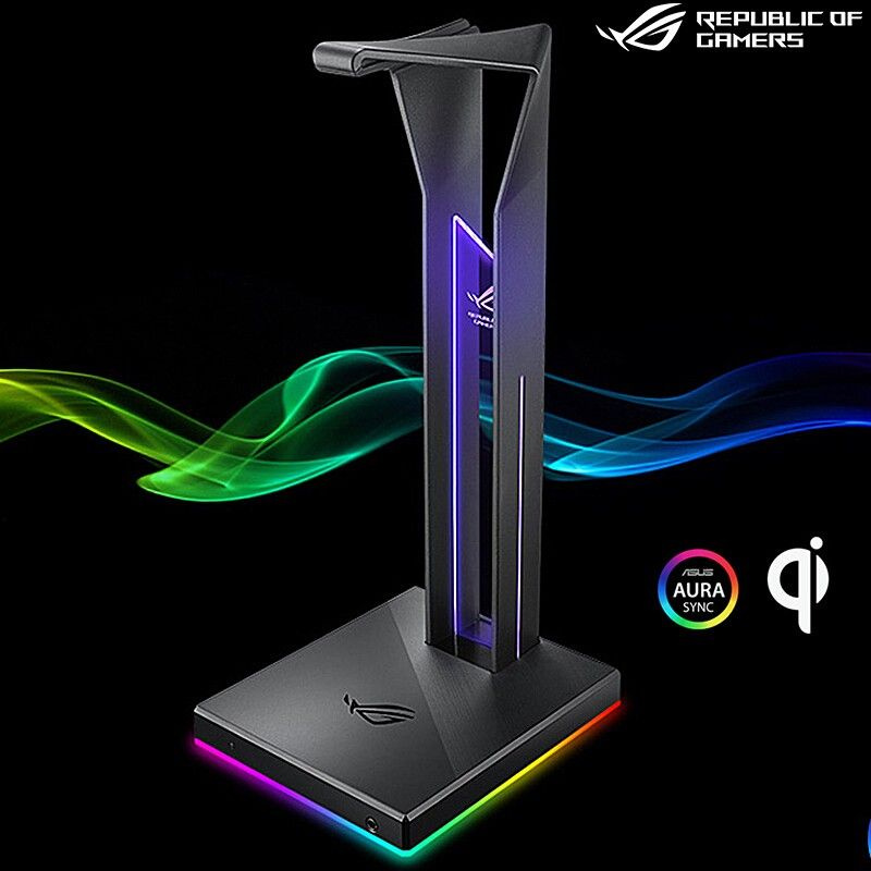 Крепление для наушников, ASUS rog throne Qi RGB, беспроводная быстрая ...