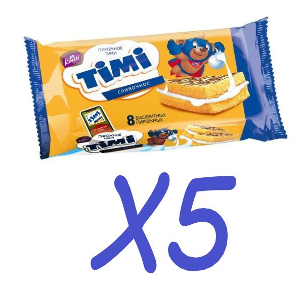 Пирожное сливочное "Timi", Konti, 240 г Х5 упаковок #1