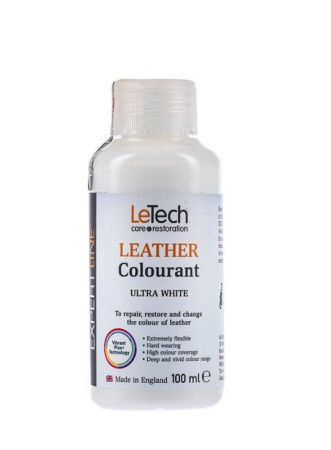 LeTech Expert Line Краска для кожи (Leather Colourant) Ultra White 100мл #1