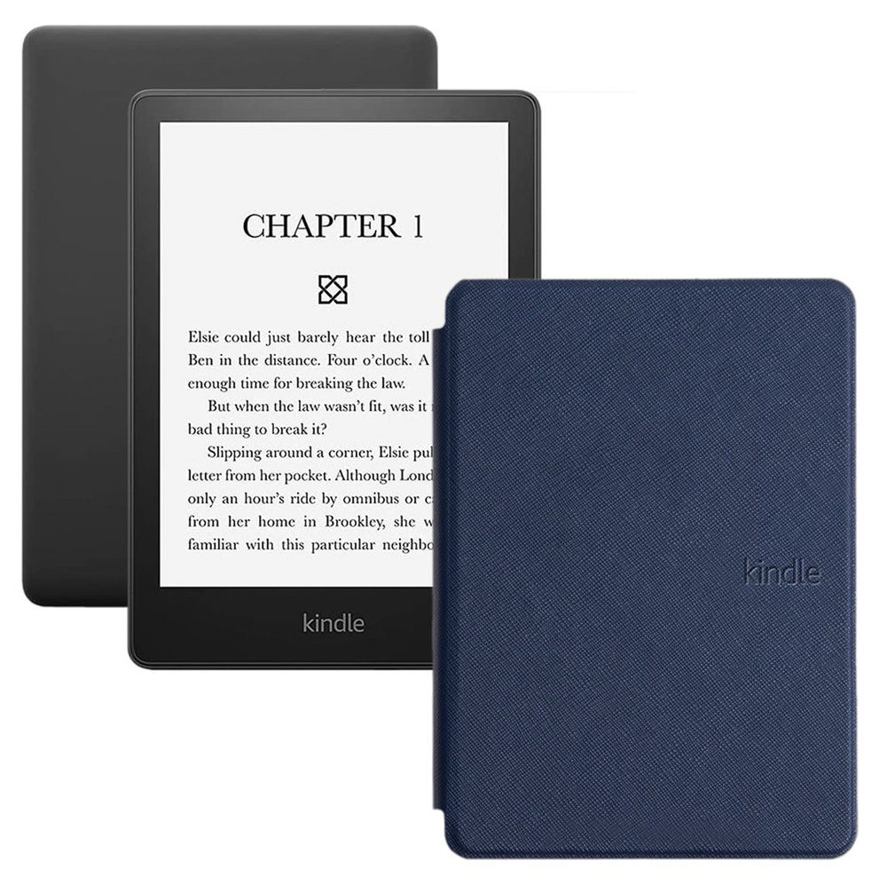 Amazon Kindle 6.8" Электронная книга PaperWhite 5 11-th gen 16Gb SO + обложка, синий  #1