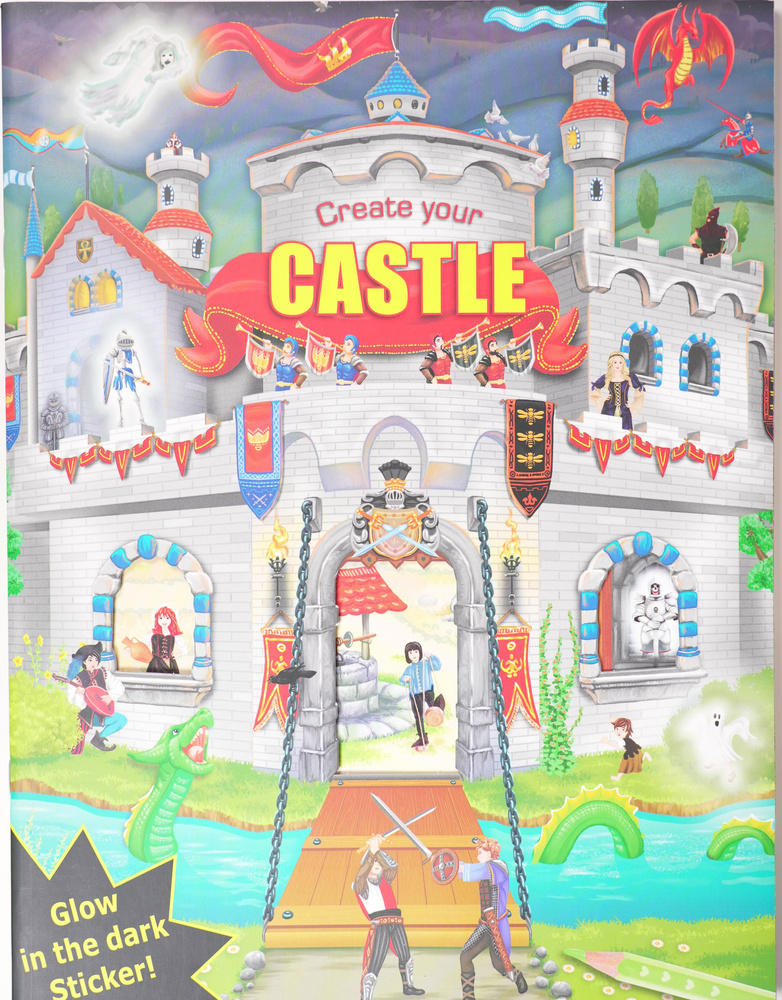 Альбом Creative Studio с наклейками, набор для аппликаций Create Your Castle - 7909 (Depesche)  #1