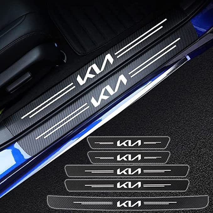Защитная пленка для порогов Киа, карбоновые наклейки 4 шт. купить по ...