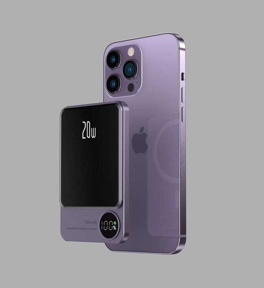 Беспроводное зарядное устройство для Apple iPhone / MagSafe Battery Pack / Портативное зарядное устройство #1