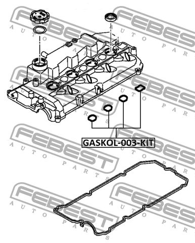 Febest Наконечник свечной, арт. GASKOL-003-KIT, 1 шт. #1