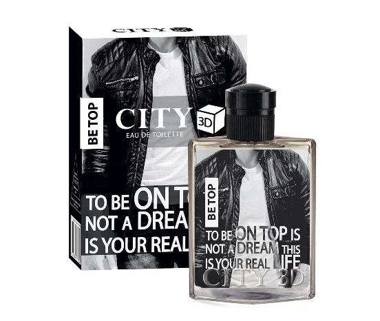 City Parfum Туалетная вода для мужчин City 3D, Be Top, 90 мл #1