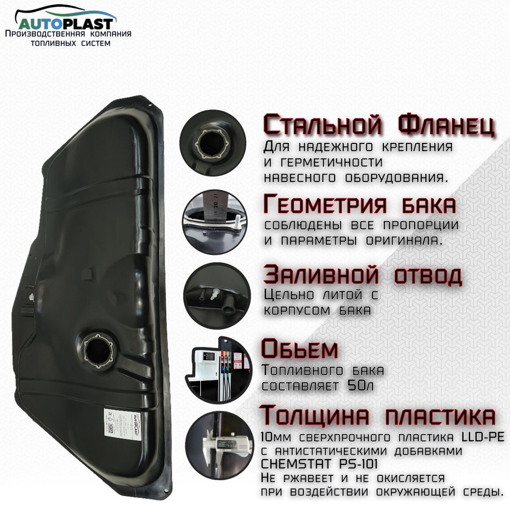 Топливный бак Daewoo Nexia 1-ое поколение 1994 - 2016 - AUTOPLAST арт.  PFT127DN - купить по выгодной цене в интернет-магазине OZON (869680367)