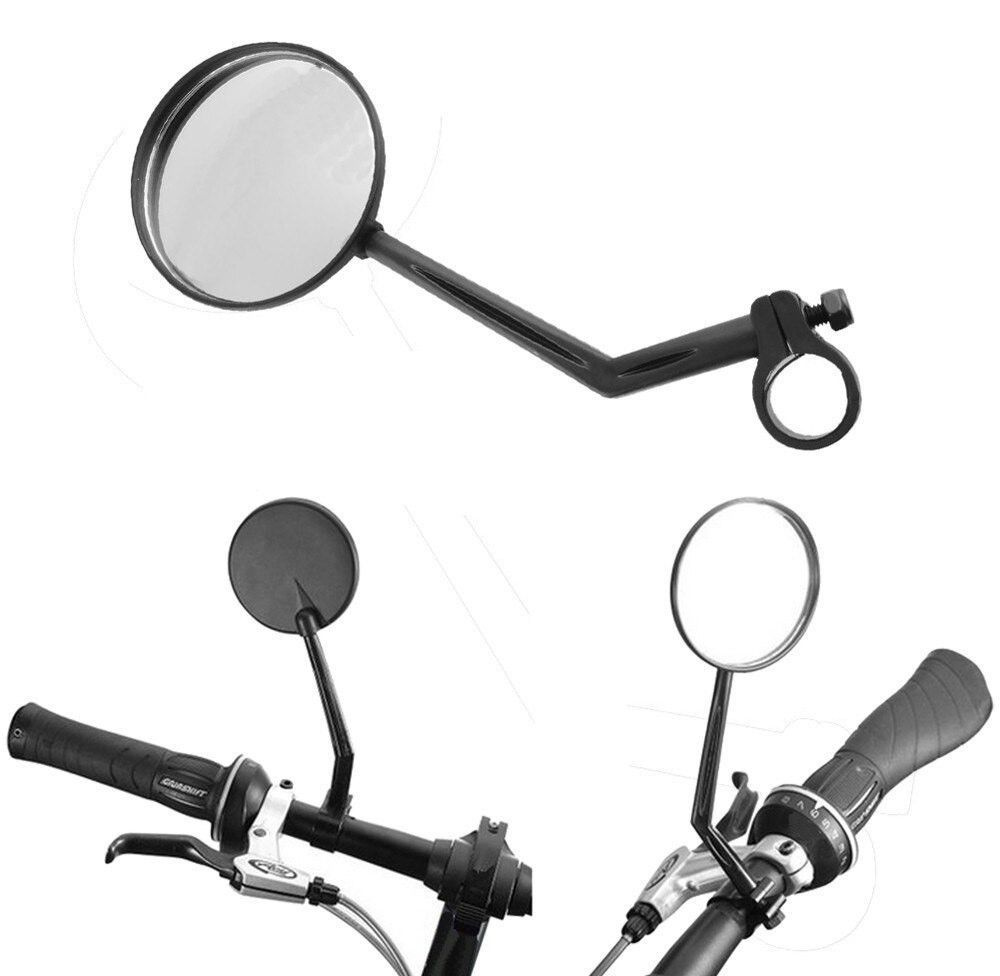 Зеркало на велосипед RVM-01, на жесткой ножке, круглое (комплект 2 шт)  #1