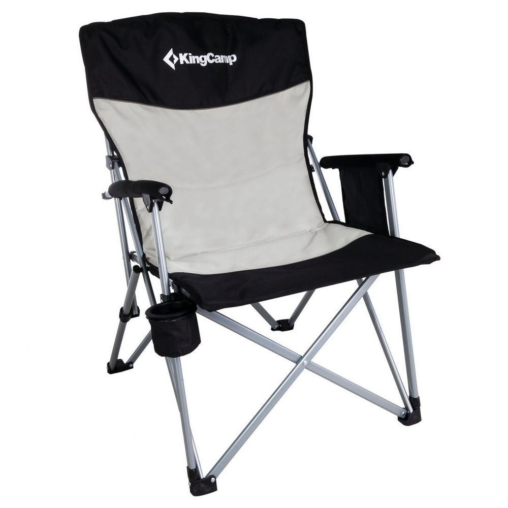 Кресло складное KingCamp Hard Arm Chair, черный/серый #1