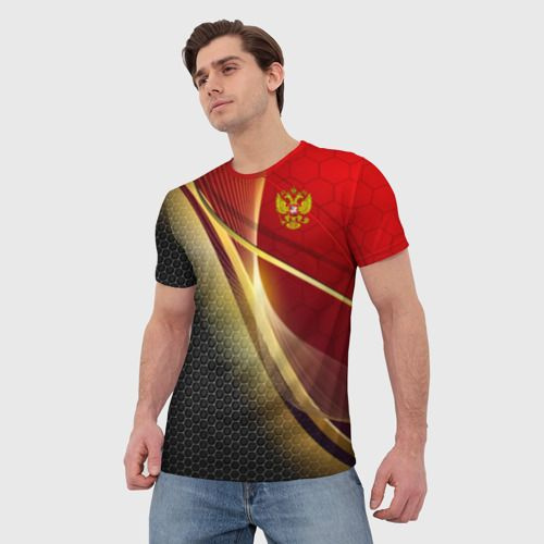 Футболка Vsemayki 3D RUSSIA SPORT: Red and Black. #1