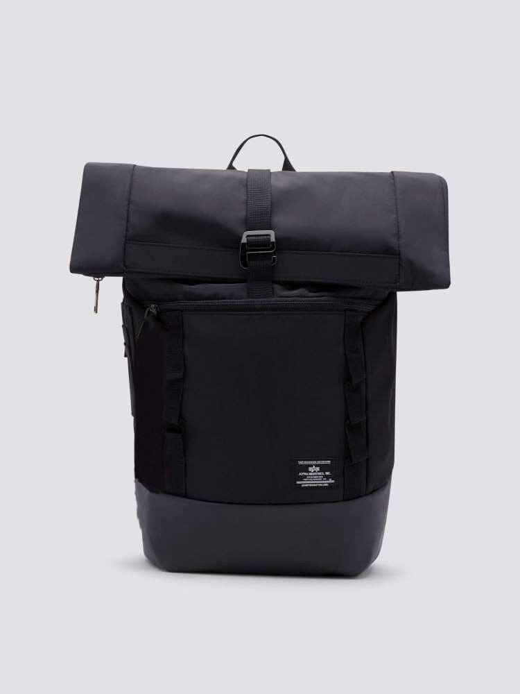 Рюкзак мужской женский Alpha Industries Crew RT Bag Black (Черный) / Рюкзак мужской городской  #1