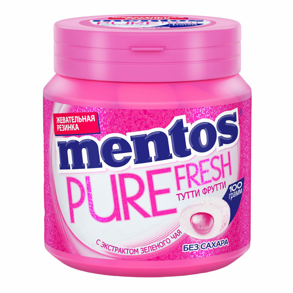 Жевательная резинка Mentos Pure Fresh Тутти Фрутти 100 г #1