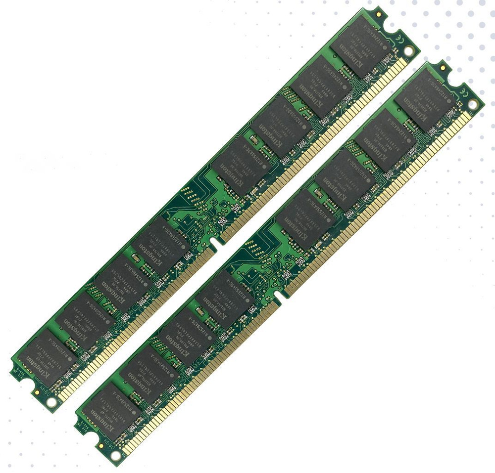 Оперативная память Kingston 2ШТ DIMM DDR2 4Гб 800 mhz 1.8В 2x2 ГБ (KVR800D2N6/2G)  #1