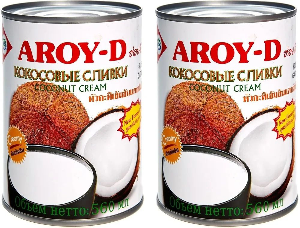 Кокосовые сливки AROY-D, 0,56 л х 2 шт #1