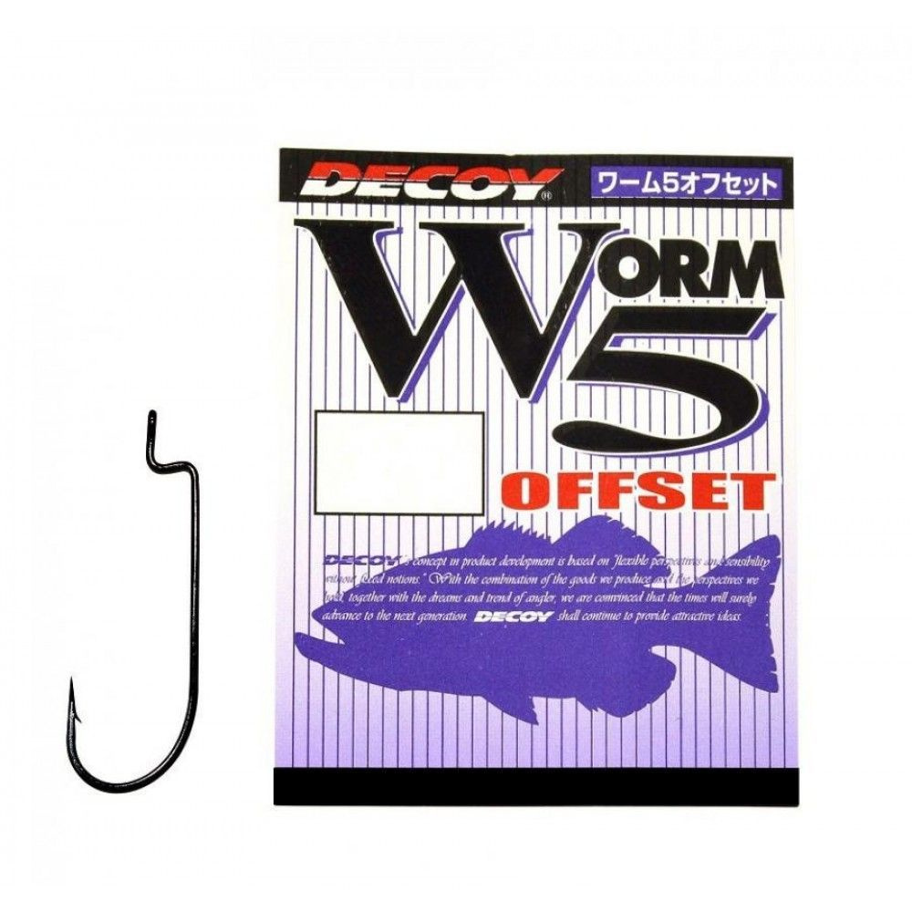 Крючок Decoy Worm 5 Offset #3 (9шт) #1