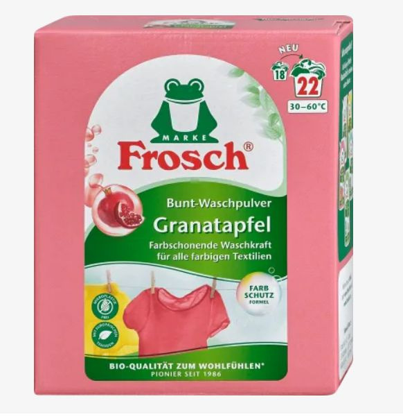 Frosch Концентрированный стиральный порошок для цветного Гранат 1,45 кг на 22 стирки  #1