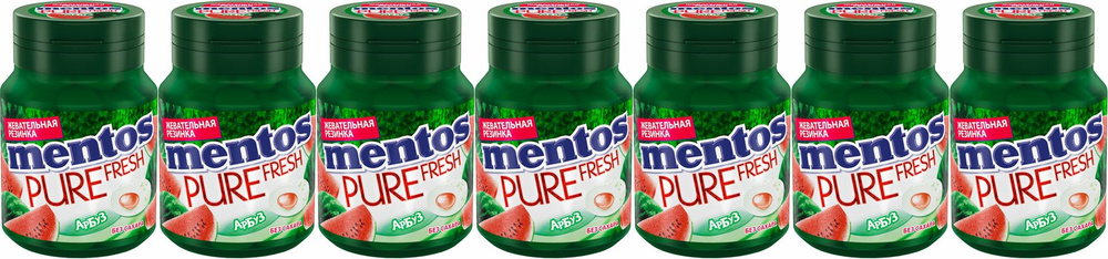 Жевательная резинка Mentos Pure Fresh Арбуз, комплект: 7 шт. по 54 г  #1