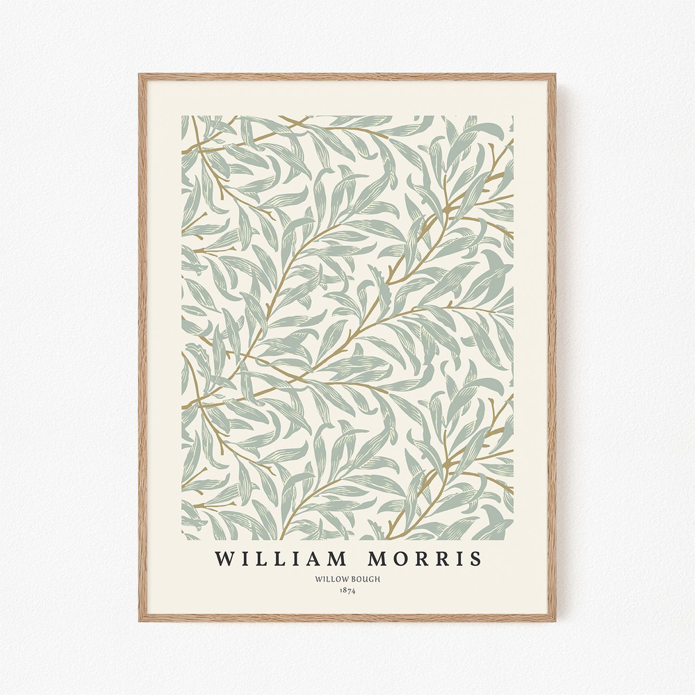 Постер для интерьера "William Morris - Willow Bough / Уильям Моррис", 21х30 см  #1