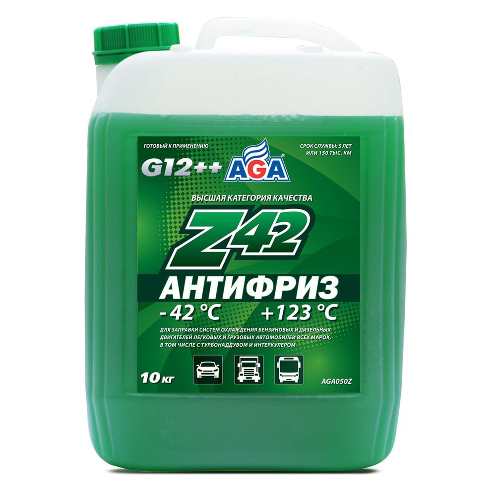 Антифриз AGA-Z42 AGA050Z зеленый -42С, 10 кг. #1