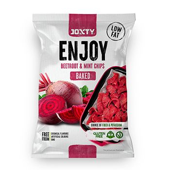 Чипсы JOXTY ENJOY свекольные запеченные с мятой (без глютена, веган) 40г, Италия - в заказе 1 шт.  #1