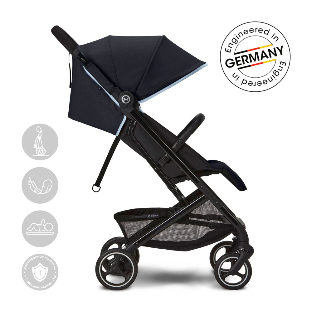 Cybex Beezy 2 Прогулочная коляска модель 2023 с дождевиком, Ocean Blue  #1