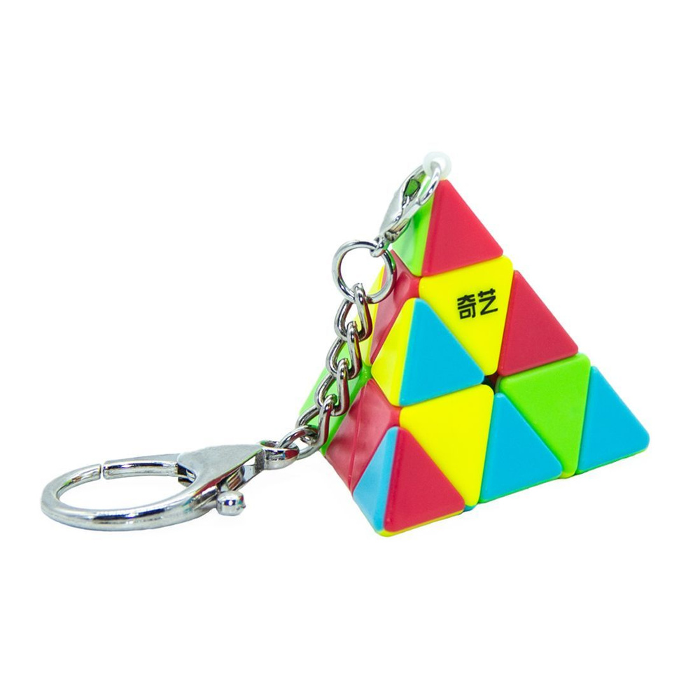 Брелок пирамидка QiYi Pyraminx keychain / Головоломка для подарка  #1