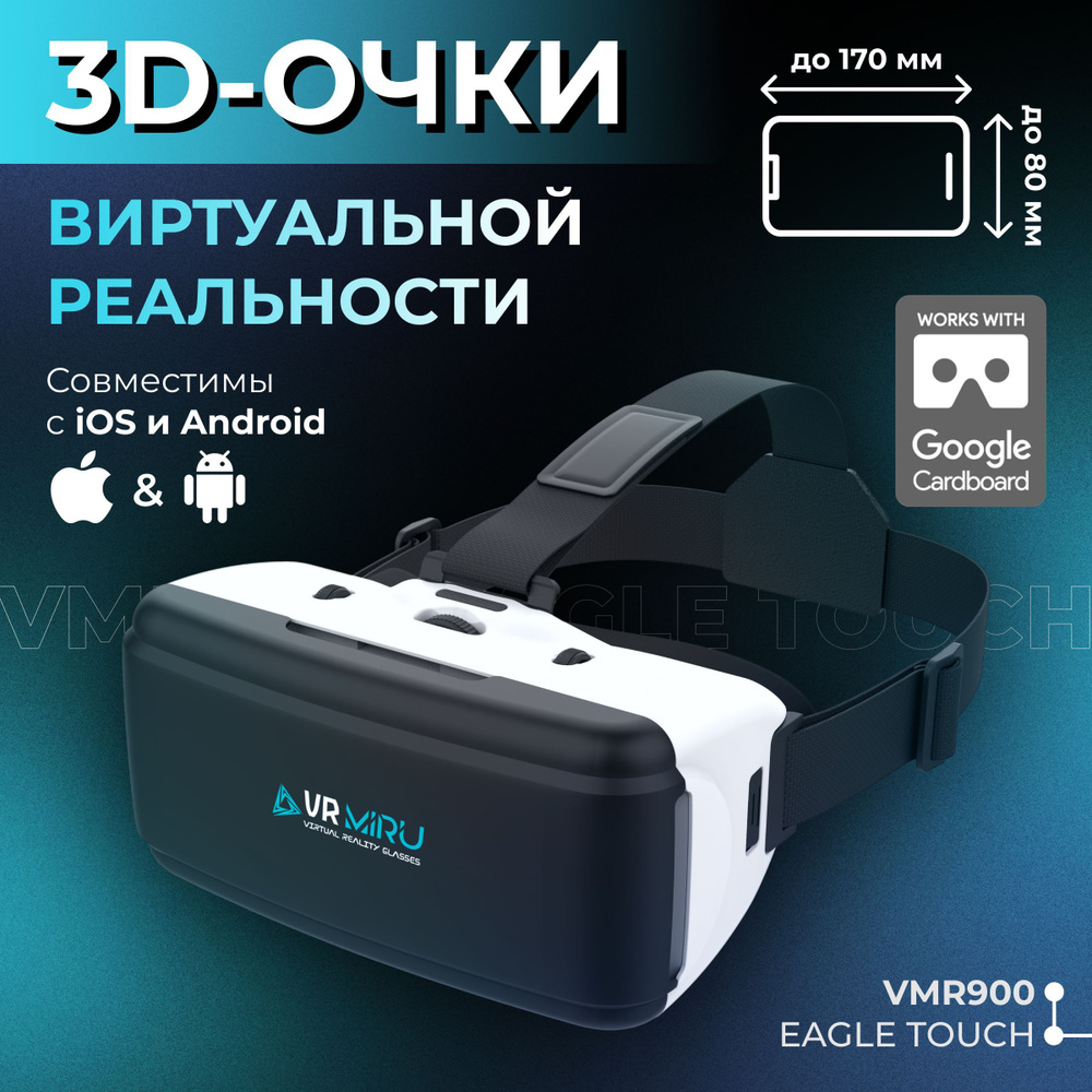 Очки виртуальной реальности MIRU Eagle Touch VMR900, игровые для iOS и Android. Уцененный товар  #1