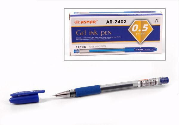 ASMAR Ручка Гелевая, толщина линии: 0.3 мм, цвет: Синий, 12 шт. #1