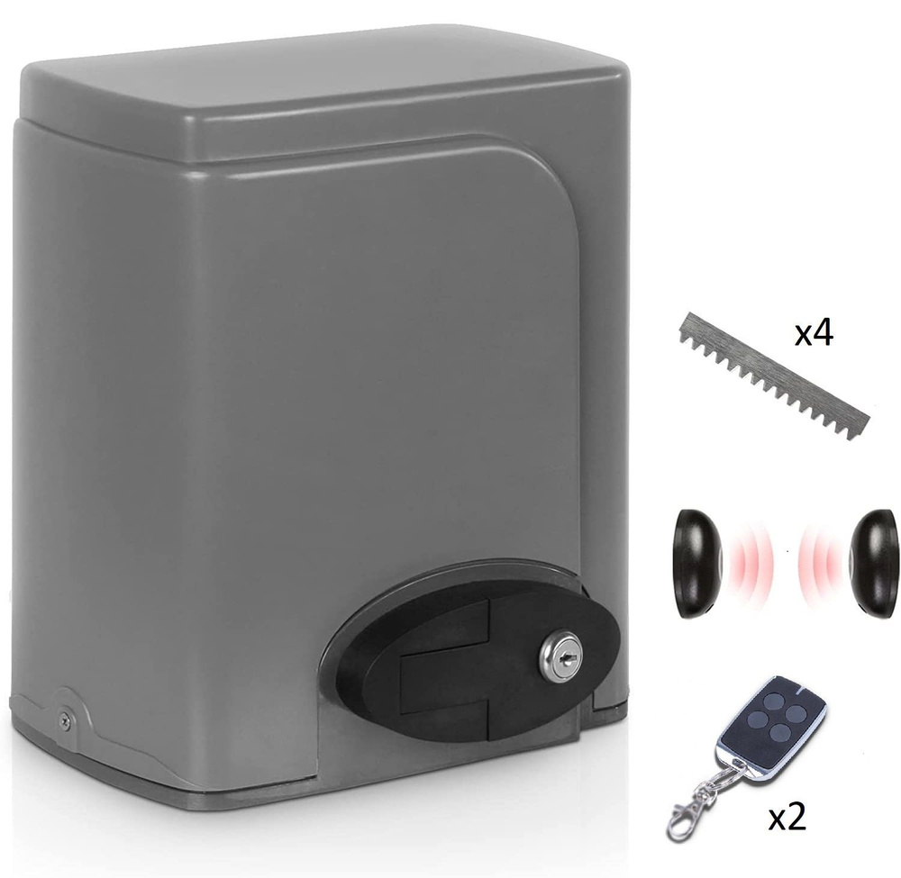 Автоматика для откатных ворот FURNITEH SL600AC, комплект ФР4: привод, 2 пульта, фотоэлементы, 4 рейки #1
