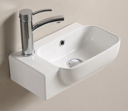 Раковина для ванной подвесная Ceramalux 78580R с внутренним переливом  #1