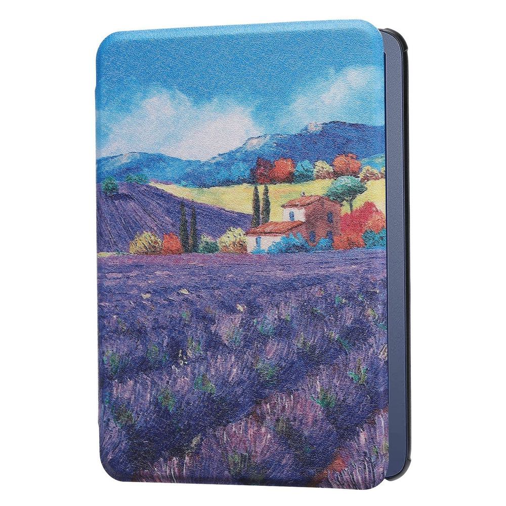 Чехол-книжка для Amazon Kindle PaperWhite 5 (6.8", 2021) Purple wheatfield #1